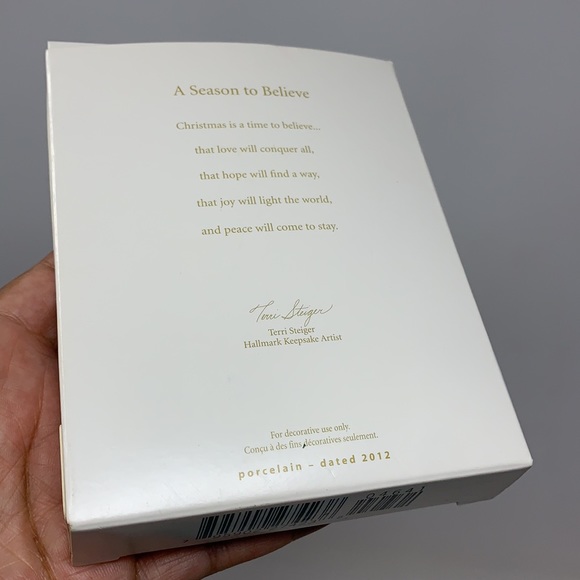 5 piece Christmas decor/ornaments Star Wings Santa Pic Frame Hallmark cross - Picture 14 of 17